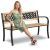 Banca De Gradina Cu Spatar 125 X 77 X 49 Cm Canapea Elion 4206
