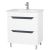 Baza Pe Picioare 2 Sertare Si Lavoar 61cm Pereti Pal Alb Uv Front F40 Canetat Fsc Mix
