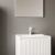 Baza Pe Picioare 2 Sertare Si Lavoar Ceramic 81cm Pereti Albi Uv Fete Sertar F00 Canetate +210/el+lamp906024 Fsc Mix