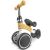 Bicicleta De Echilibru Cu 4 Roti Nukido NK-600 Negru-galben-alb 760006