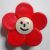 Buton Plastic 484.89 Floare Rosu 14052