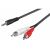Cablu Audio Jack Stereo 3.5mm Tata 2xRCA Tata 3m CABLE-458A-3.0