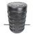 Camin Apometru Hdpe Triplustrat D.560 H.900 Negru Termoizolat Cu Capac Si Istalatie 3/4''