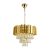 Candelabru Charmant KL115002 5 X E14 Auriu Cu Decoratiuni Transparente Clasic