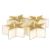 Candle Chplat Star PAILX4 Gold 24G 128451or