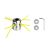 Capac Aluminiu Cu 4 Fire Pentru Motocoasaa LT36895