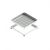 Capac OZ Urban Unifill Ascuns Patrat 580X580 PL500X500 HEXT80 HIN40 Cu Inchizator B125