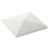 Capac Stalp Gard Roma 35x35 5 Cm Silver
