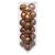 Christmas Bauble 30mmX18 Bronze Brown 129219md