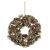 Coronita Decorativa De Craciun 34 Cm Din Brad Artificial Conuri Si Globuri De Bumbac 142612