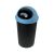 Cos Gunoi BIG HOOP 45L Corp Negru Capac Albastru T1-8105011SA