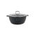 Cratita Din Aluminiu Turnat Cu Capac Din Sticla Marmorat 5L 26x12cm GM0326
