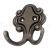 Cuier 2 Carlige Metalic 494.26 Gri Antichizat 13815