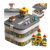 Cutie Cu Blocuri De Constructie 2 Nivele Kruzzel 25756