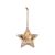 Decor Lemn FEREASTRA/USA Stea Cu REN LED Alb Cald KLV 17 R