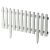Gard Gradina Mic, 55x34, Alb, 4 Buc/set