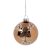 Glob De Sticla Maro Cu Decoratiune Con 8 Cm 191763