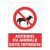Indicator Acces Interzis Cu Animale (AUTOCOLANT) 20X15 Cm