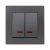 KE01704 Klaus Antracit Intrerupator Dublu Cu Led
