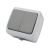 KE21103 Klaus IP54 Intrerupator Suprafata Alba Dublu