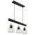 Suspensie Suspendata Negru Metal MINA 15326-3nb