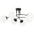 Lustra SEFORA PL6 B, KL100066, 6xE27, Negru