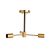 Lustra STICK 3, KL103019, 3xE27, Auriu, Negru