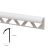 Margine Faianta Exterior 10mm Alb Unicol 2.5M N31318-0101