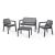 Set Mobilier Gradina Emily Patio Graphite Cu Perne 247063