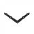 Nad 1 C Coltar Plat Decorativ Negru 150X150X25X2.5mm 89902