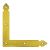 NAO1 Coltar Plat Decorativ 150x150x25x2.5 Mm 4660