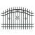 Panou Gard Greta, Metal, 145x200 Cm, Negru,RAL9005