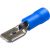 Papuc Electric Izolat 6.3 Mm Tata Albastru 10BUC/SET St-175