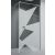 Paravan Dus Sticla Imprimeu Geometric Sablat + Transparent Profil Cromat 900x1950 8mm E6A-7R-C