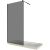Paravan Dus Walk-in 1004515 Sticla Fumurie 6 Mm Profil Negru Mat Tija Extensibila 120x200