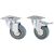 Roata Pivotanta Cu Flansa Din PVC Gri Pt Mobilier D50 Tip Cu Frana S20 677472