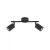 Plafoniera SPIKE 2-B, IP20, 220-240V, GU10, H 15,5 X L 30 X W 8 Cm, Negru, Metal KL162012