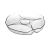 Platou Sticla Divizat PATISERIE-30CM Bsr-10473