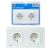 Priza Dubla Incastrabila Rama Din Sticla 16A 230V PNI WP202W