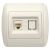 El Zirve Alb Priza UTP 1/XRJ45 CAT6E St-el17071