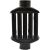 Recuperator Caldura Emailat 1051 D[mm]: 130 Negru 680416