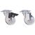 Roata Pivotanta Cu Flansa Din Pp Transparent Ptr Mobilier Cu Frana 50xmm 677847