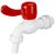 Robinet Dublu Serviciu Din Pvc Pt Rezervor Plastic 1/2 14mm 680990
