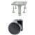 Rotila FI35mm Cu Placa 32X32mm Negru 4BUC/SET 33509