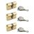 Set 3 Cilindri Nikelati 30*30 MM - STD Series 292159