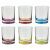 Set 6 Pahare Multicolore, 300 ML 154511