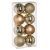 Set 8 Globuri De Craciun 7 Cm Auriu 129170or