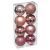 Set 8 Globuri De Craciun 7 Cm Roz 129170sd