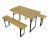 Set Berarie TRAVEL Din Lemn Masiv De Rasinos 110x60 Natur