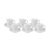 Set Cesti Cu Farfurii Din Opal 210ml 12pcs FKFB210-W